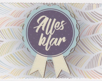 Brillen doek, display handdoek met print