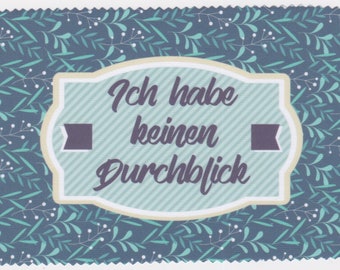 Brillen doek, display handdoek met print