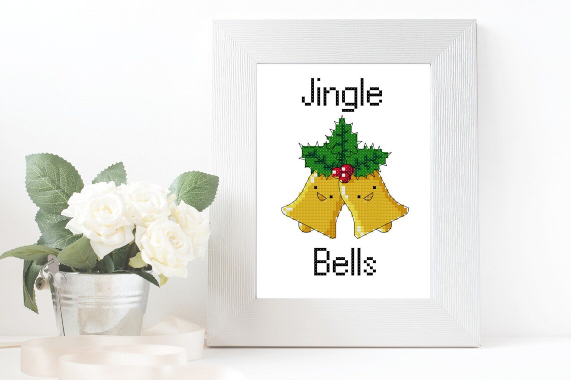 Jingle Bells Pattern Cross Stitch PDF Etsy Australia