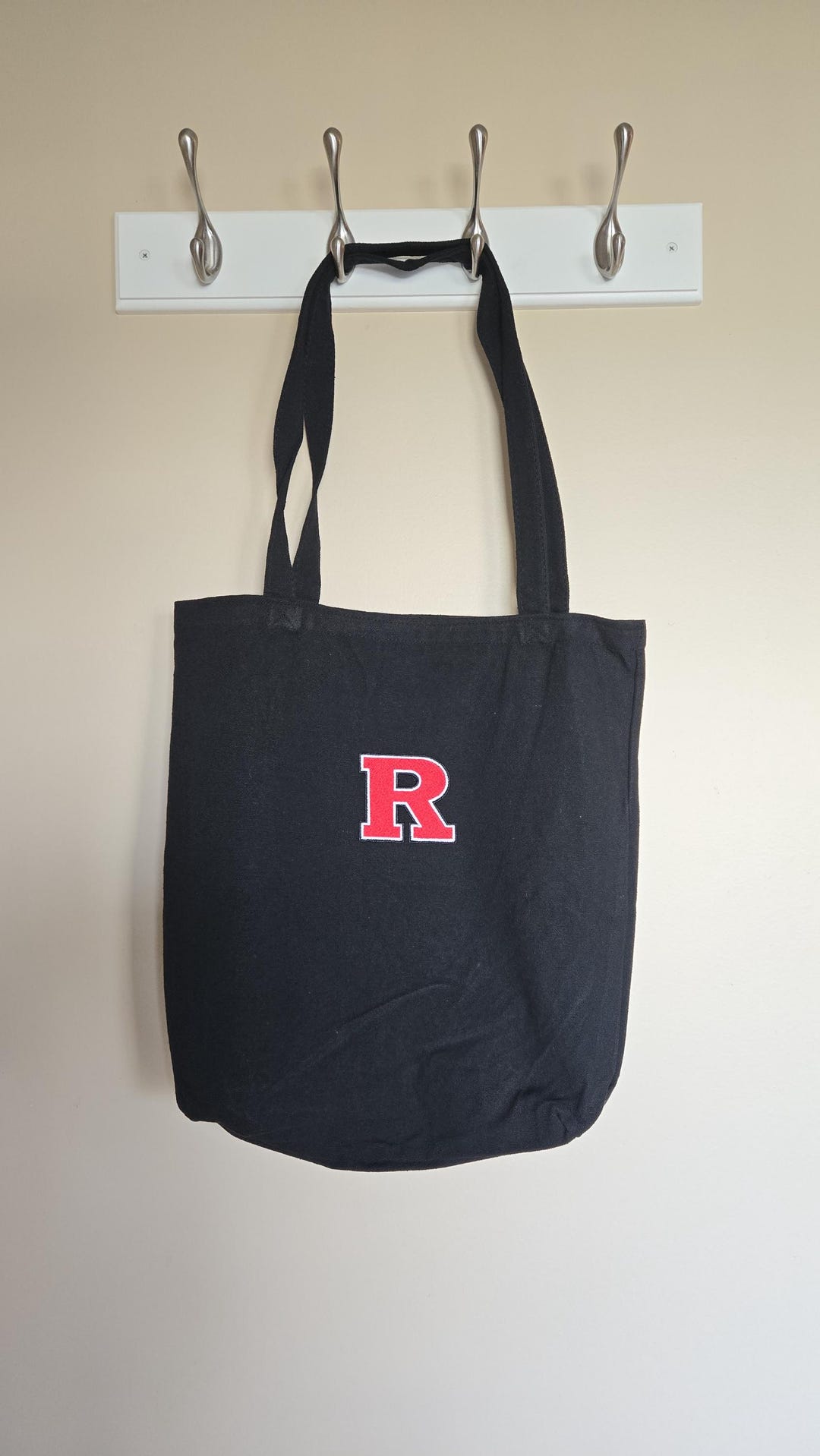 Rutgers Inspired Embroidered Canvas Tote - Etsy