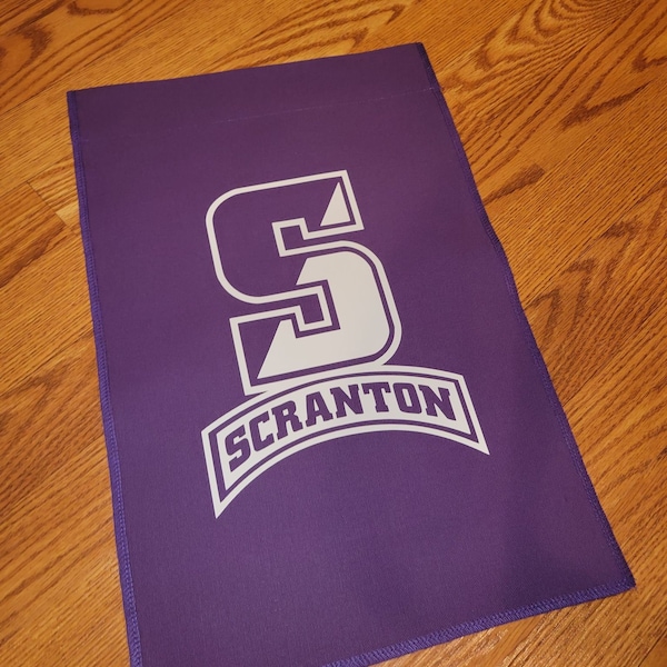 Scranton U  Flag Purple Canvas