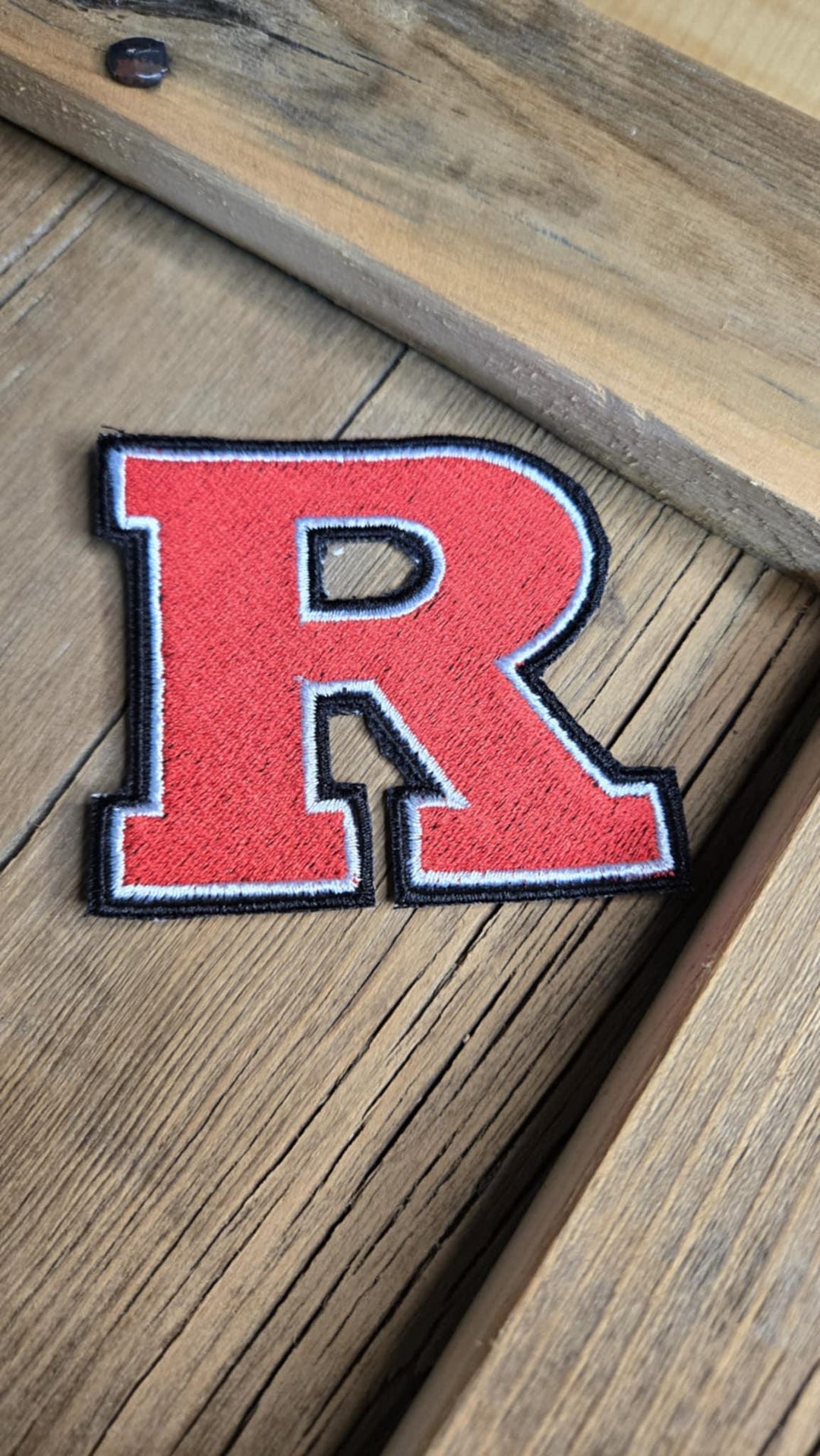 Small R Embroidered Patch Rutgers Inspired - Etsy