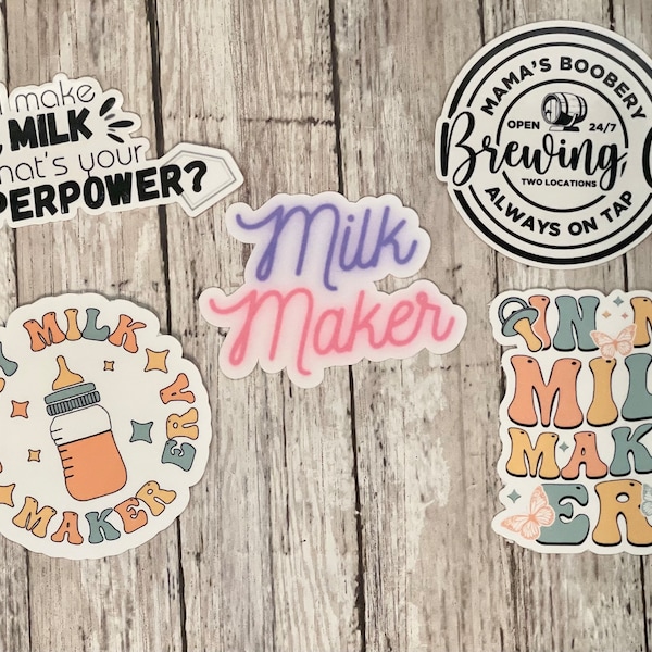 Breastfeeding Stickers | Breastfeeding | Mama Stickers | Nursing | Nursing Stickers | Breastfeeding Mom | Milk Maker Era