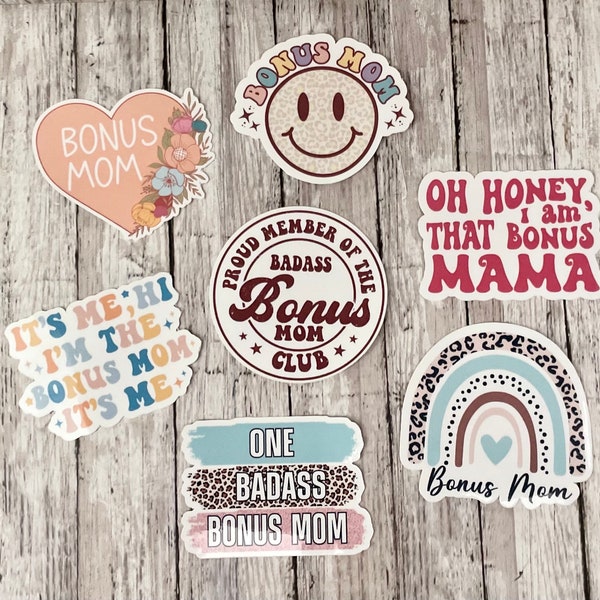 Bonus Mama Stickers, Bonus Mom Stickers, Stepmom Stickers, Bonus Mom Gift, Stepmom gift, Gift for her, Gift for Stepmoms, Gift for bonus mom