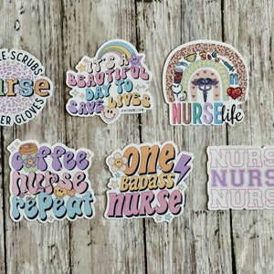 Nurse Stickers, Nurse Vinyl Stickers, Nurse Gift, Nurse Appreciation Gift, Gift for Nurses, Nurse Laptop Decal, Nurse Water Bottle Sticker