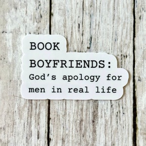 Book Boyfriends Sticker, Book Lover Stickers, Book Lover Gift, Kindle Sticker, Booktok, Bookish stickers, Smut stickers