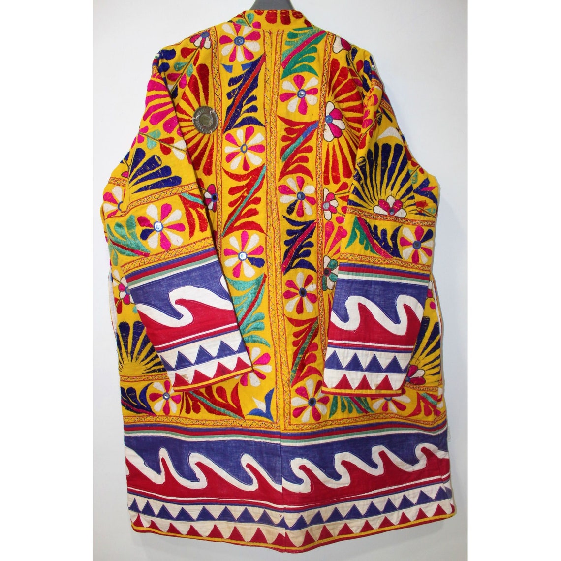 Embellished indian jacket/colourful Embroidered Vintage Etsy