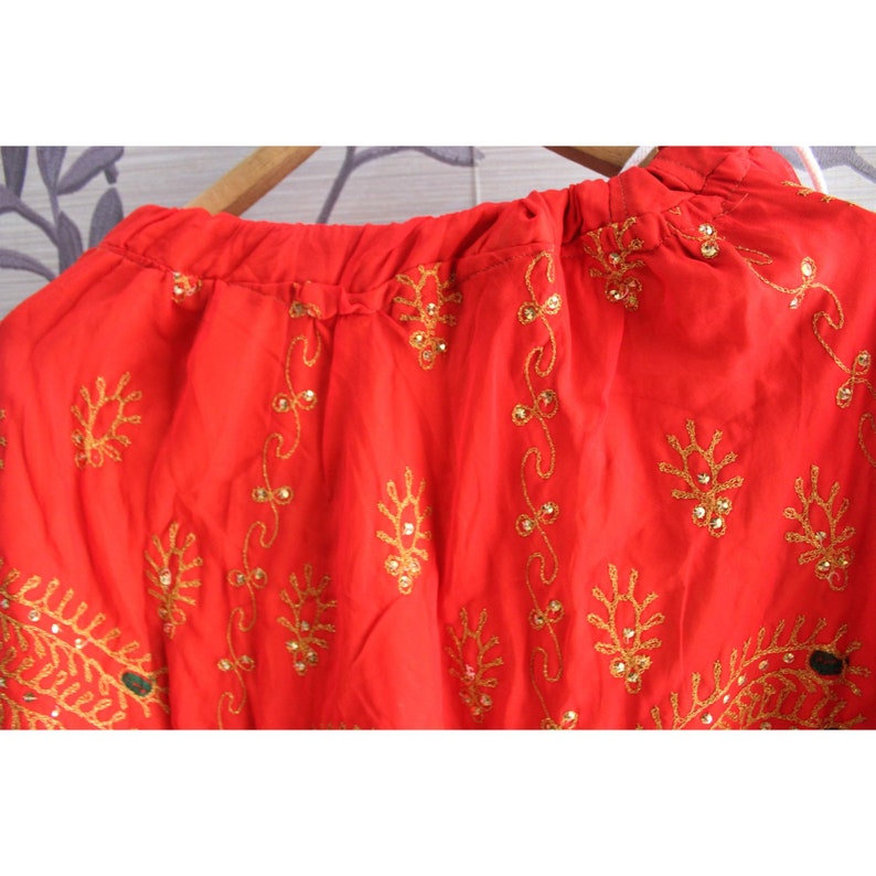 Indian Dandiya dress banjara skirt lehenga embroidered with sequins work Navratari garba dress