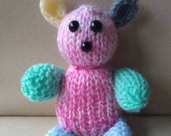 Loom Knit Teddy Bear Pattern: Beginner Friendly Amigurumi Toy (Digital Download)