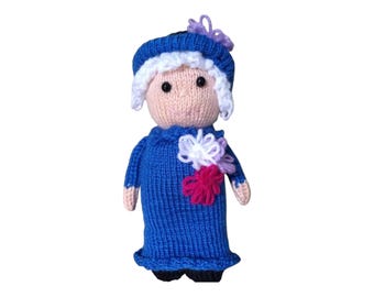 PATRONES de tejido en telar / Reina / Juguetes / Regalos / Jubileo / Muñeca Reina Isabel / Amigurumi
