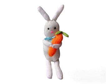 Loom Knitting PATTERNS | Loom Knit a Bunny with a Carrot| Easter | Amigurumi | Gifts | Toys
