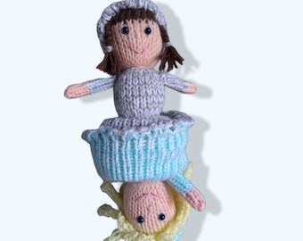 Loom Knit Topsy Turvy Doll Pattern: Unique Toy (Digital Download)