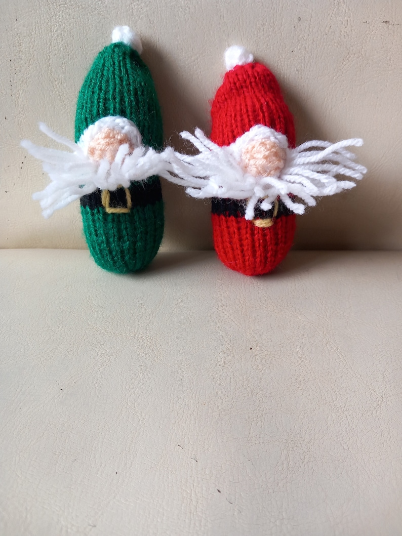 Loom Knitting PATTERNS Loom Knit Christmas Gonks/ Gnomes Decorations