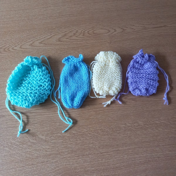 Loom Knitting STITCH PATTERNS | Stockinette Stitch, Garter stitch | Welting Stitch and Twisted Garter Stitch  | Drawstring bags