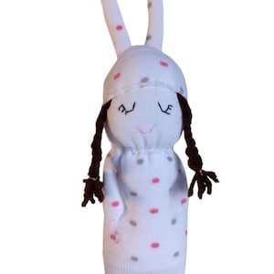 Sewing Pattern- Bunny Sock Doll Sewing Pattern PDF tutorial | soft Sock Doll DIY