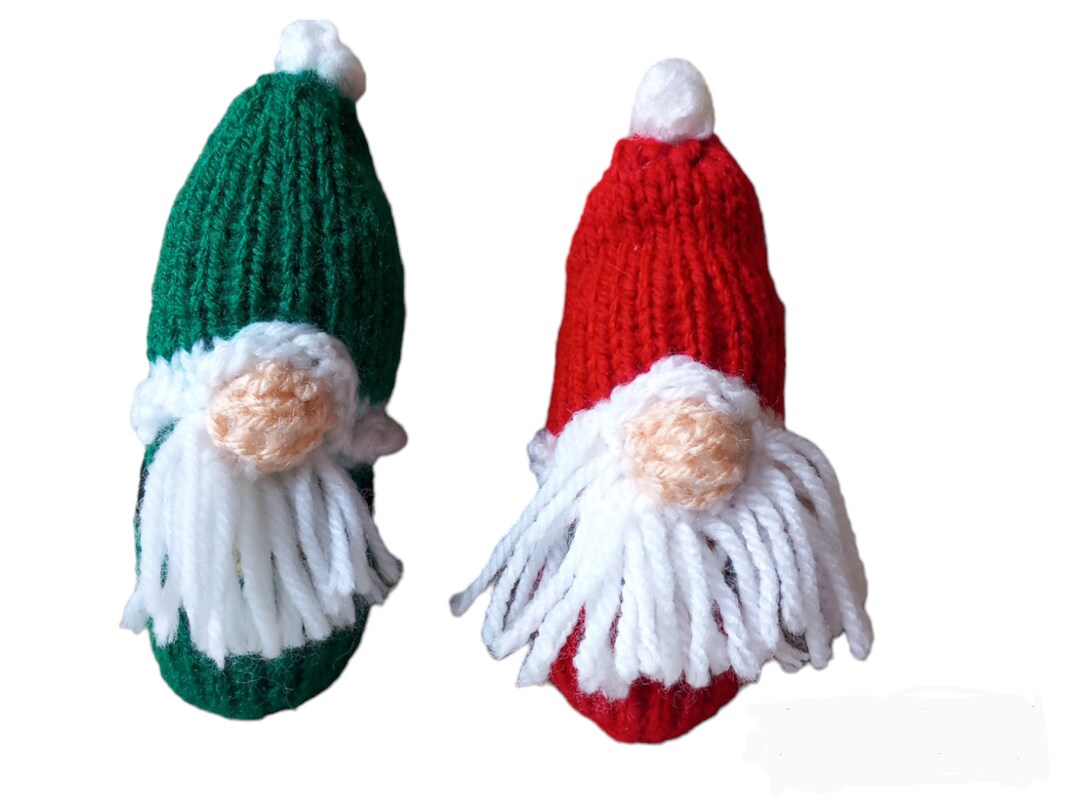 Loom Knitting PATTERNS Loom Knit Christmas Gonks/ Gnomes Decorations