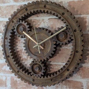 Gusseisen Zahnrad Box Wanduhr