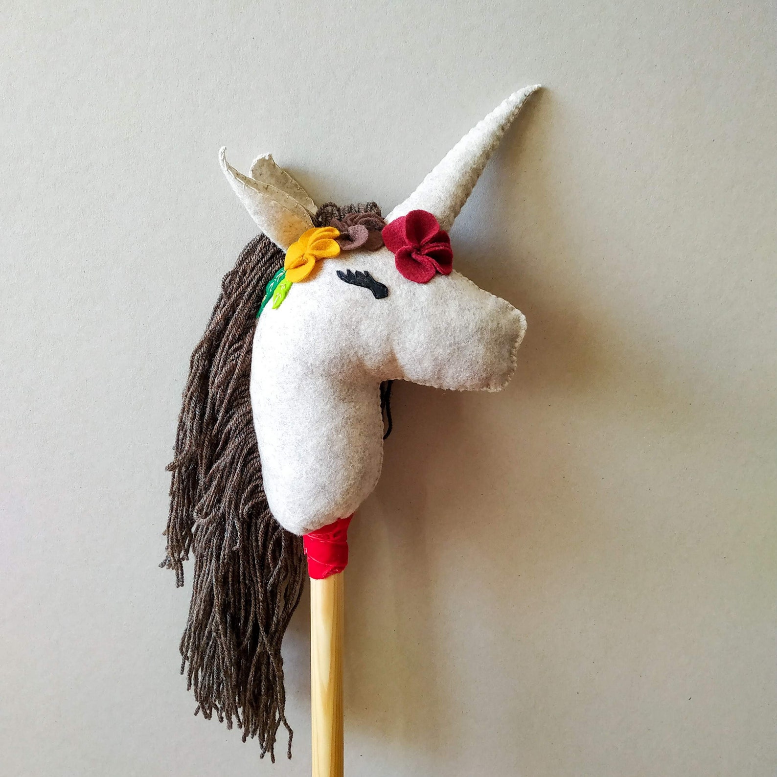Unicorn on a stick Stick horse nursery unicorn decor summer Etsy