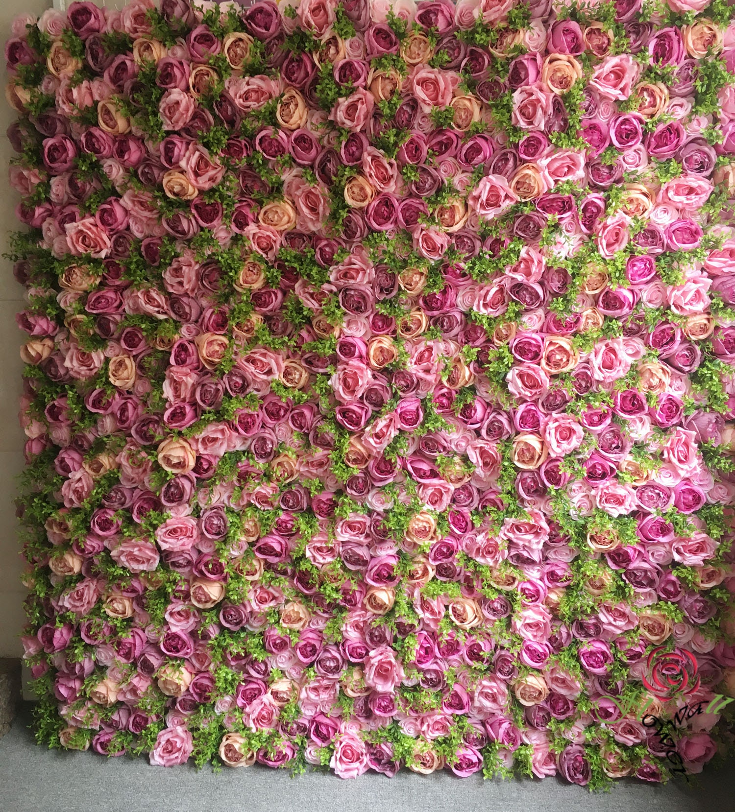 Artificial Flower Wall Backdrop for Wedding Arrangement Etsy