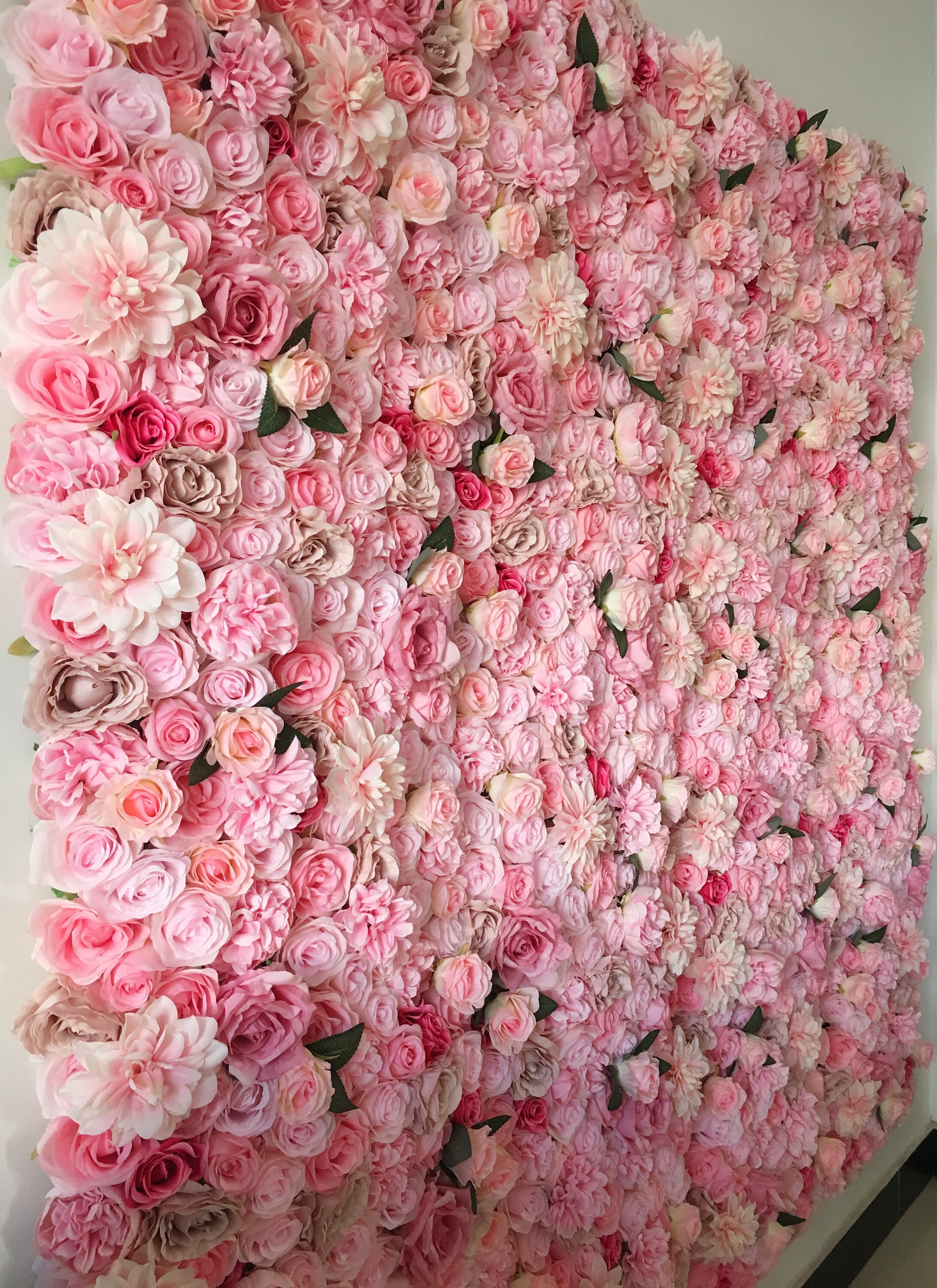Pink Artificial Flower Wall Backdrop for Baby Shower Flower Etsy
