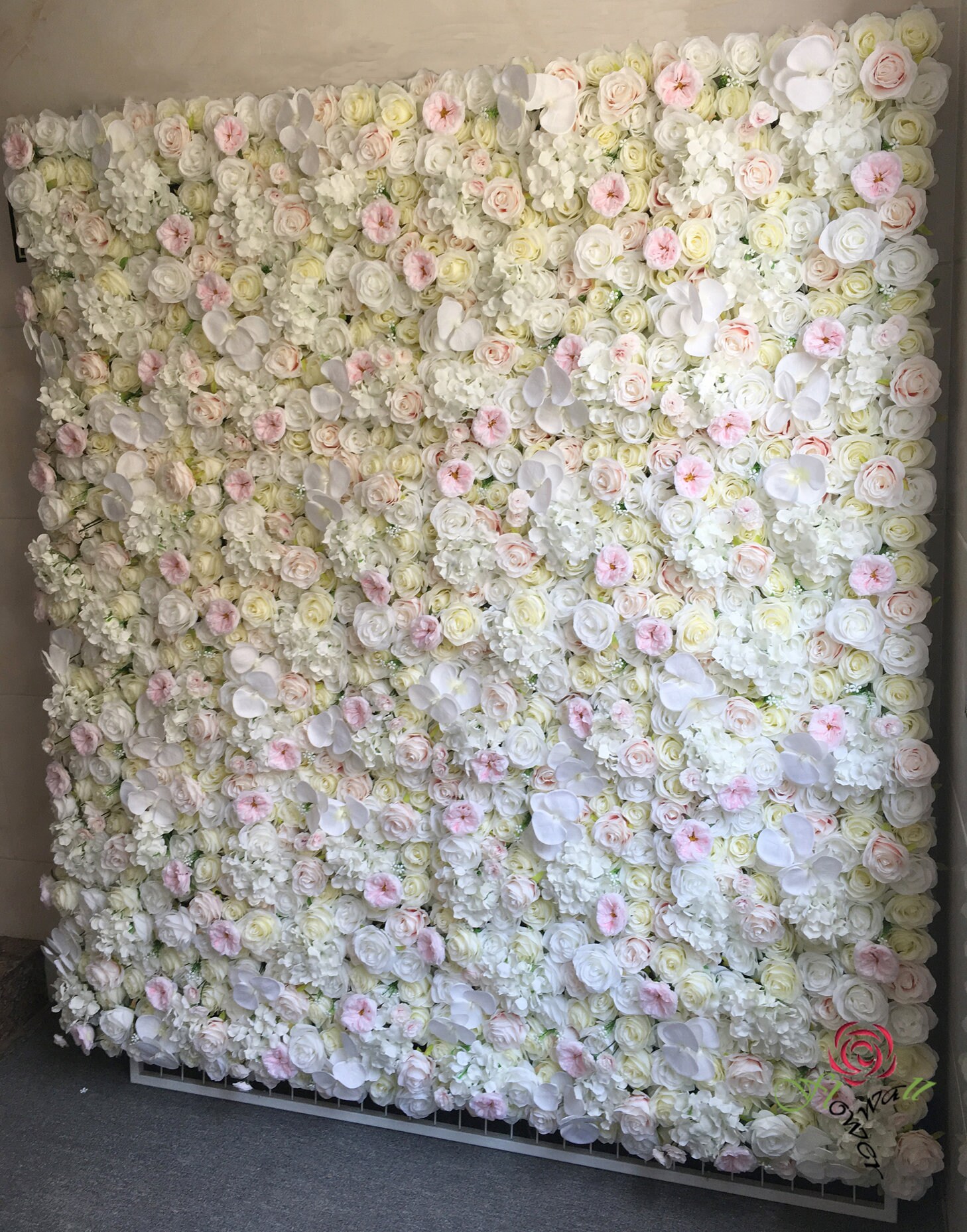 Flower wall wedding Flower Wall Baby Shower Decor Flower Etsy