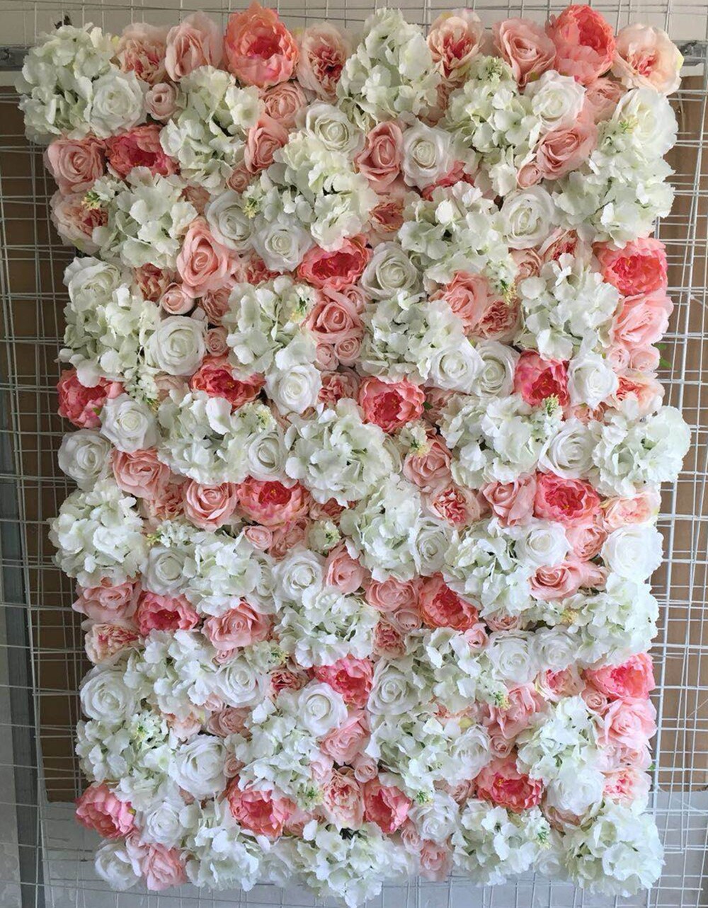 Pink Flower Walls Wedding Backdrops Artificial Silk Rose Peony Etsy