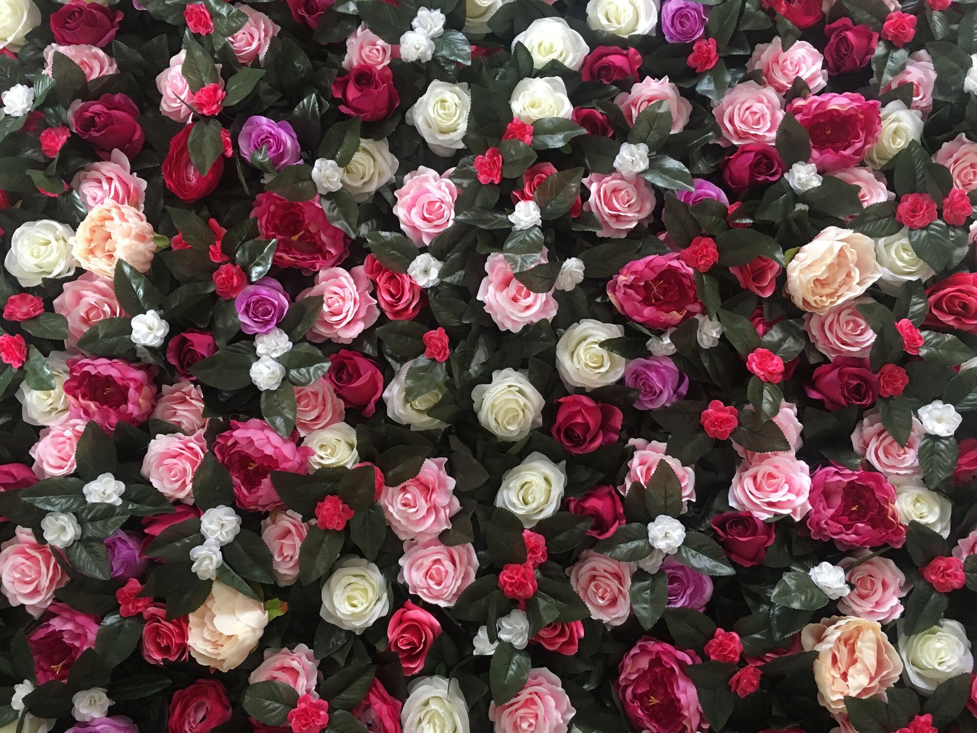 Artificial Flower Wall Backdrop for Wedding Arrangement Etsy