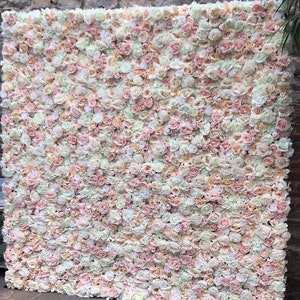 Pannello da parete con fiori per matrimonio, sfondo per composizioni floreali, fiori artificiali di rosa e peonia per la decorazione della casa o della festa di compleanno, 40*60 cm