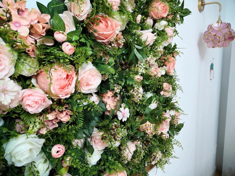 Artificial Flower Wall Backdrop for Wedding Arrangement Etsy