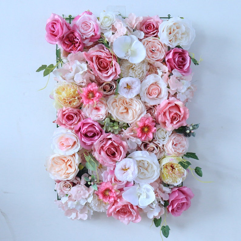 Artificial Flower Wall Backdrop for Wedding Arrangement Flower Etsy