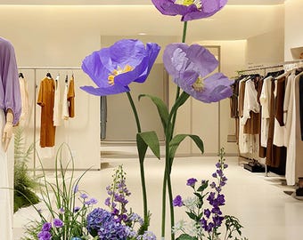 Giant  Paper Flower Backdrop: Wedding Party Photo Booth Decor