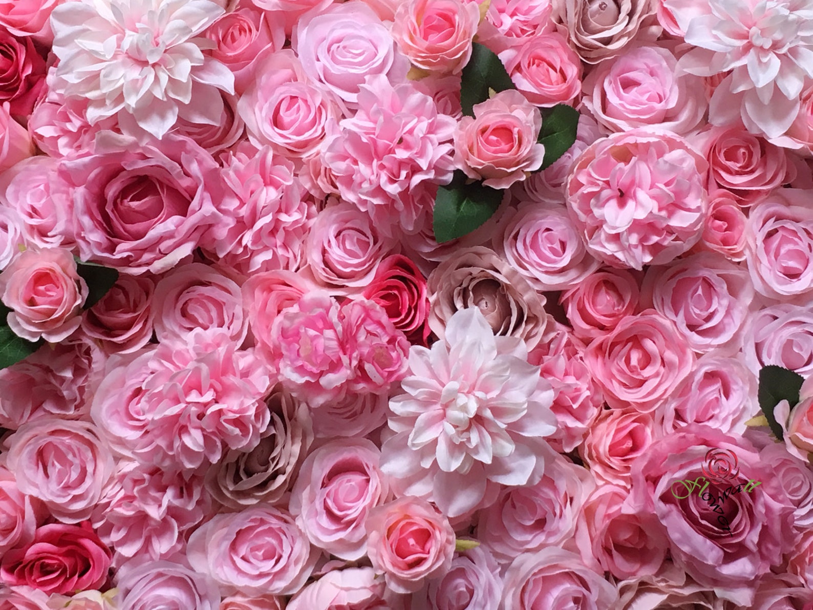 Pink Artificial Flower Wall Backdrop for Baby Shower Flower Etsy