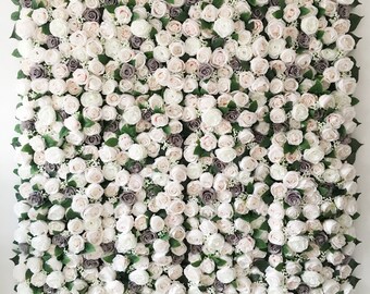 Silk Floral Wall Backdrop Panel For Party Decoration Artificial Austin Simulation Flower Wall  For Wedding Photography Backdrop 40*60CM