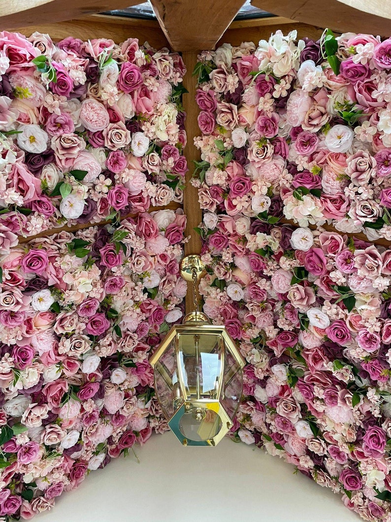Artificial Flower Wall Backdrop for Wedding Arrangement Etsy