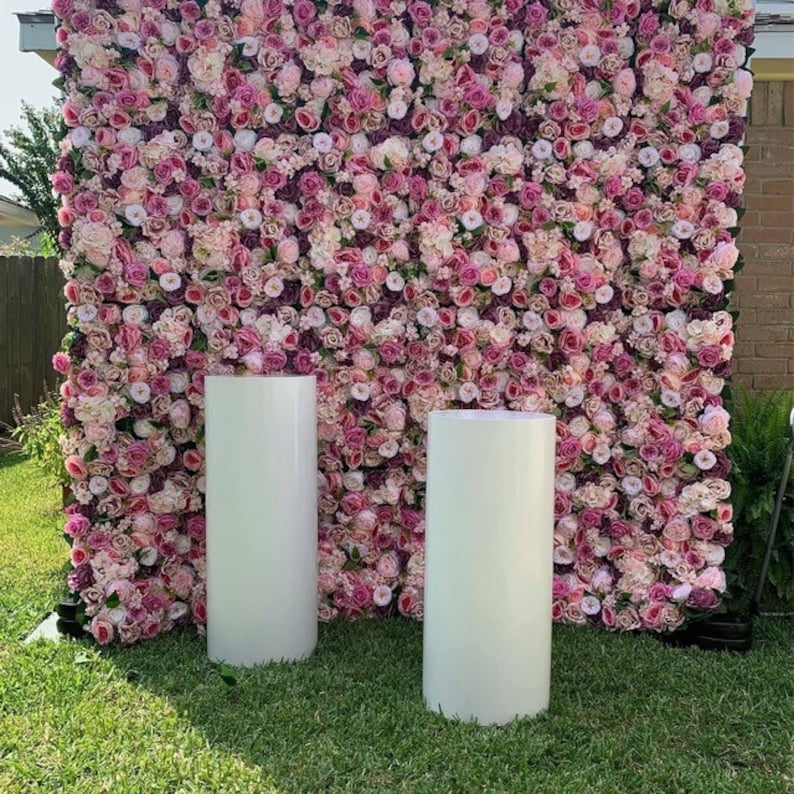 Artificial Flower Wall Backdrop for Wedding Arrangement Photography Flowers For Event Baby Shower Simulation Floral Background Panel 4060CM image 6