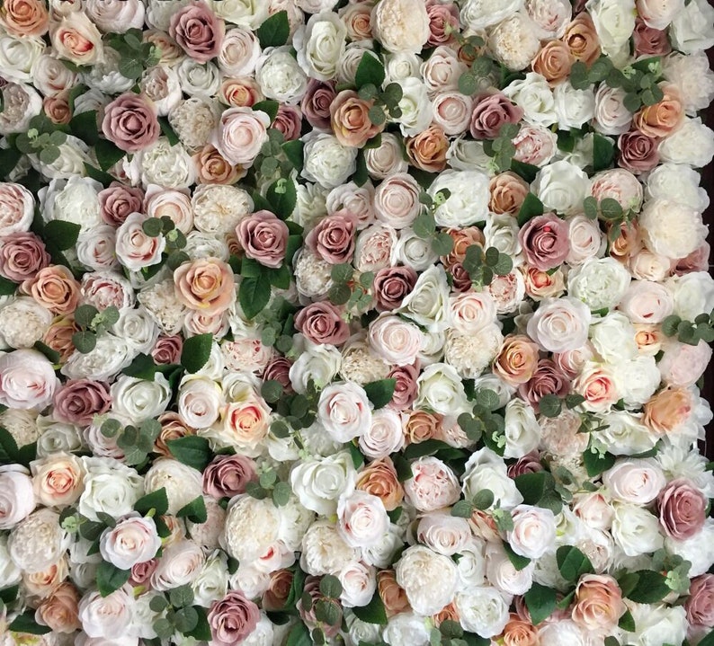 Artificial Flower Wall for Wedding Arrangement Artificial Rose Etsy