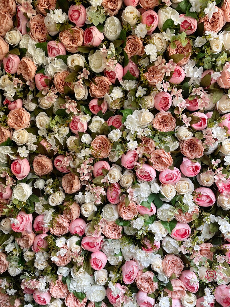 Flower Wall wedding Flower Wall baby Shower Decor flower Etsy