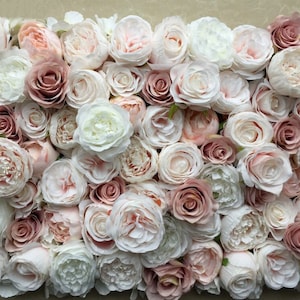 Artificial Flower Wall Backdrop for Wedding Arrangement Austin Flower for Party Decor Simulation Floral Background Panel 40*60CM