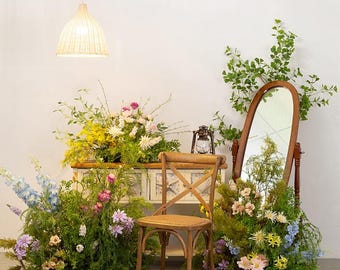 Conjunto de arreglos florales de seda para bodas: Decoración para el fondo de la ceremonia