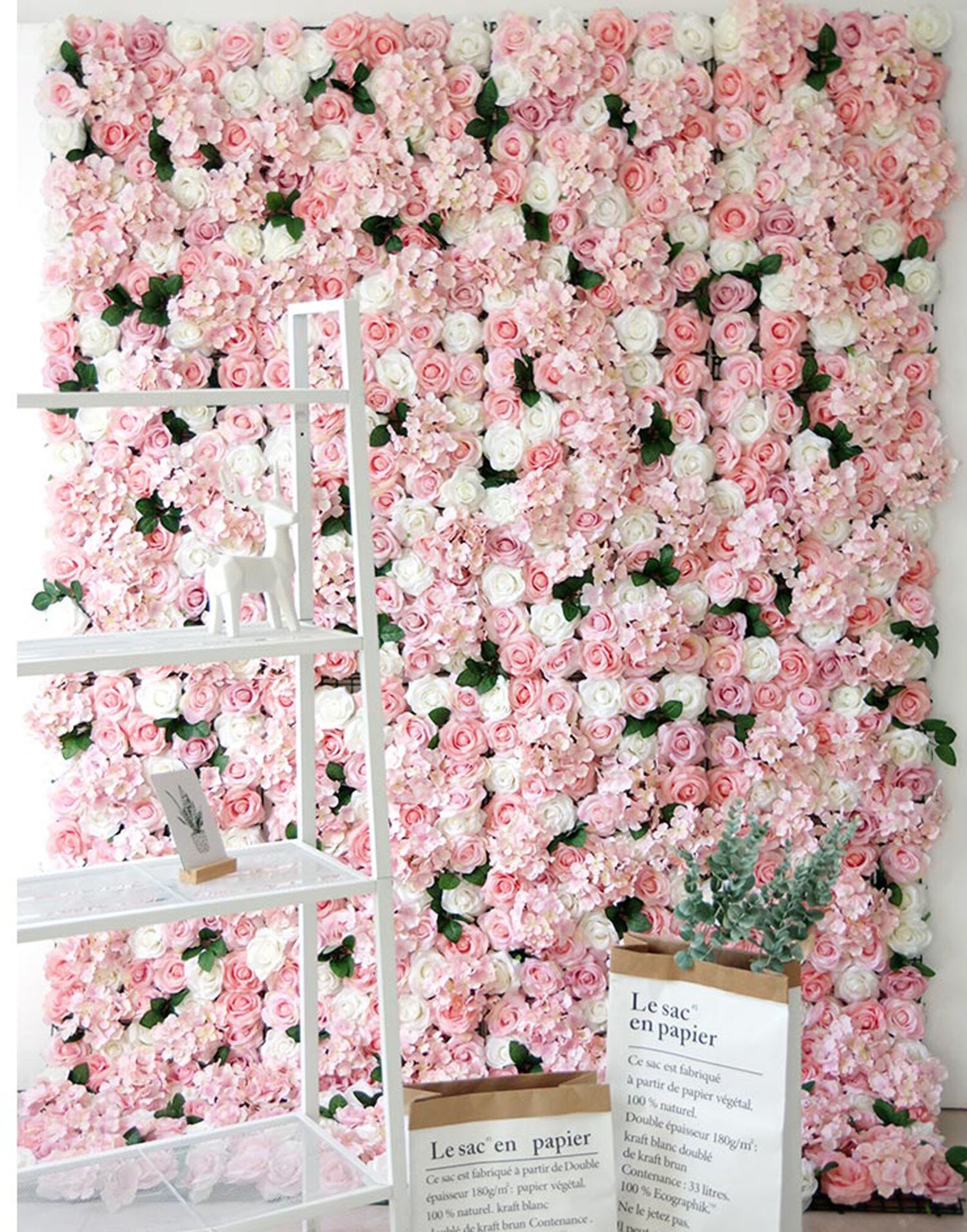 Flower Wallwedding Flower Wall Baby Shower Decorflower Wall Etsy