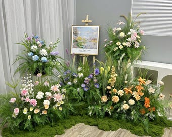 Artificial Memorial Bouquets, Condolence Floral Arrangements, Celebrating Life Backgrounds, Easter Garden Scenes, Photography Props