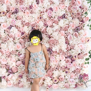 Floral Wall Backdrop: Wedding, Bridal Shower, Party Decor (40x60cm Panel)