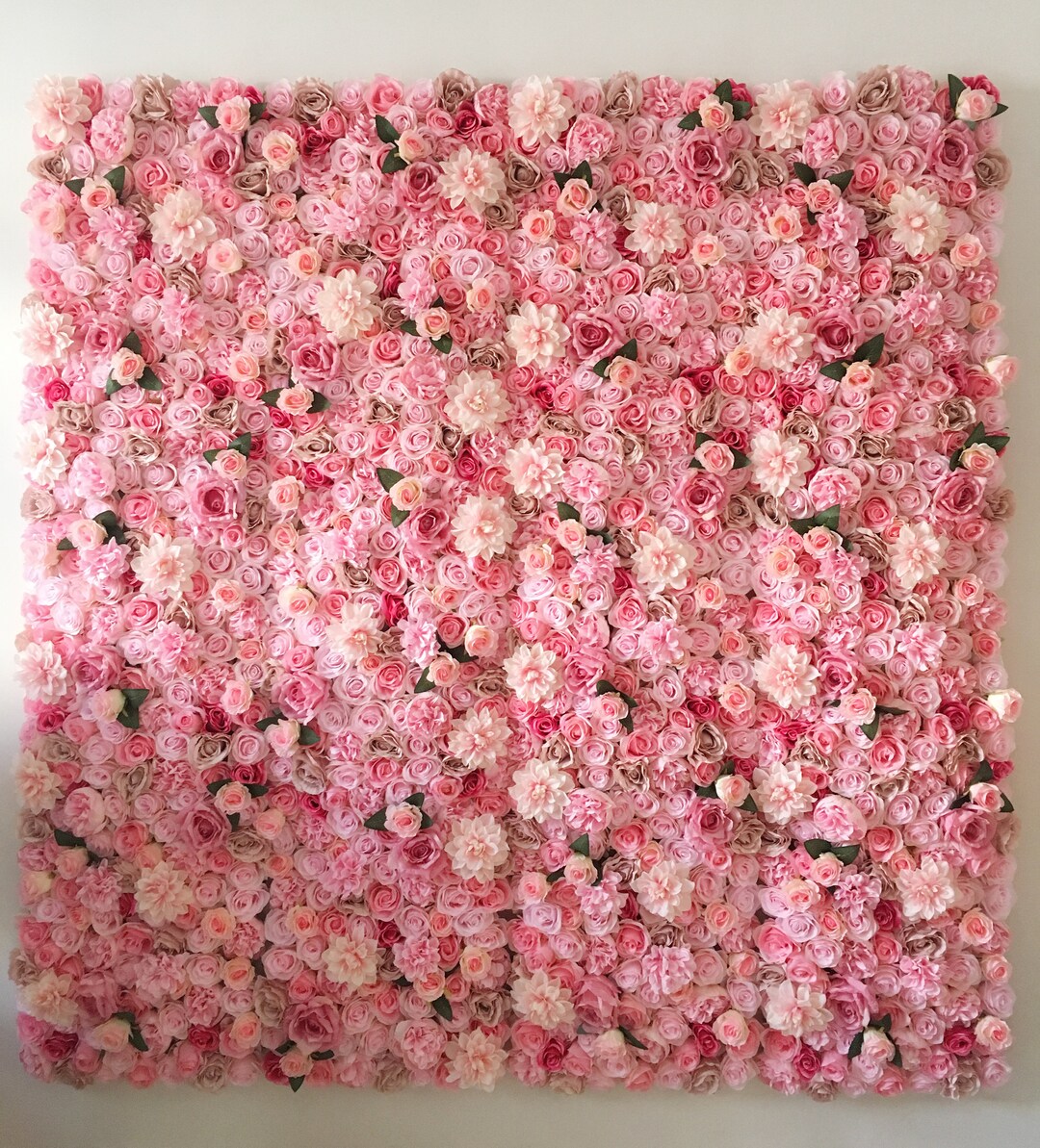 Pink Artificial Flower Wall Backdrop for Baby Shower Flower Etsy