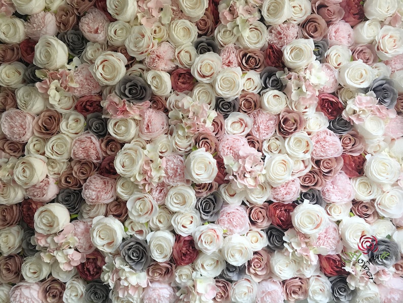 Artificial Flower Wall Backdrop for Wedding Arrangement Etsy