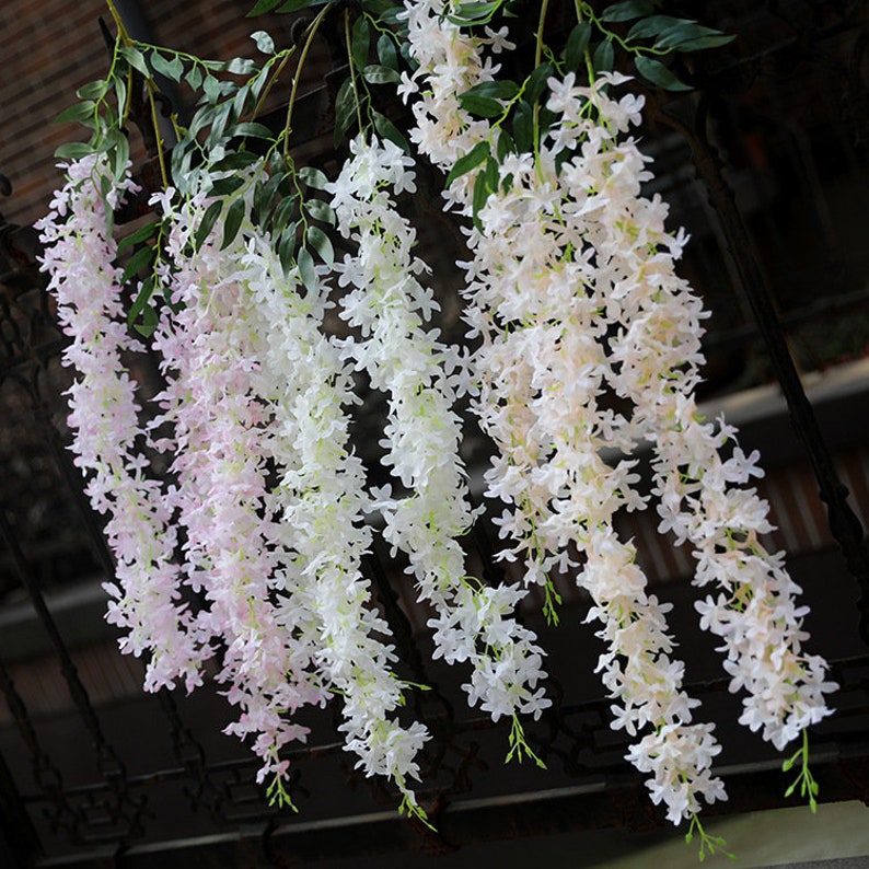 125cm/49 Lilac Wisteria Garland Hanging Flowers for Etsy