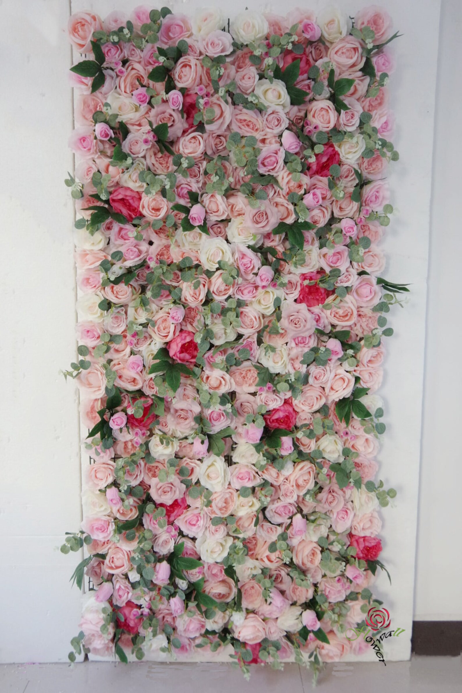 Blush Pink Flower Wall Backdrop Flower Wall Flower Wall Etsy