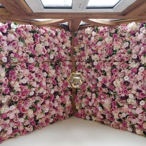 Artificial Flower Wall Backdrop for Wedding Arrangement Photography Flowers For Event Baby Shower Simulation Floral Background Panel 4060CM image 4