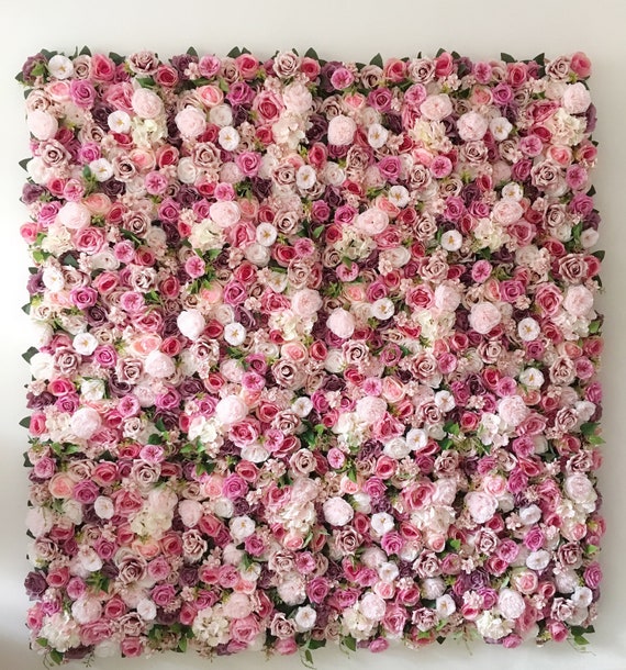 Fondo de pared de flores artificiales para arreglos de bodas - Etsy España