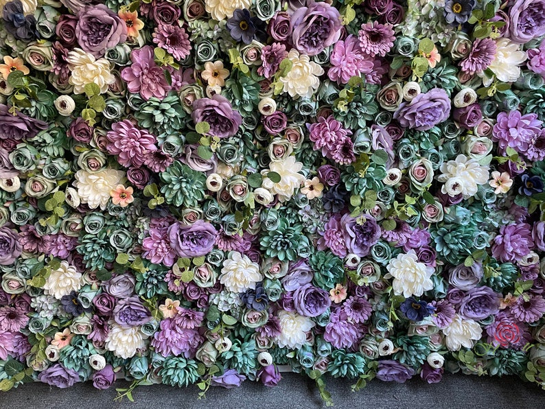 Wedding Flower Wall Panel Backdrop for Wedding Artificial Rose Etsy
