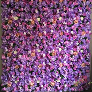 Purple Flower Wall Backdrop for Wedding Arrangement Photography Flowers For Event Bridal Shower Simulation Floral Background Panel 40*60CM